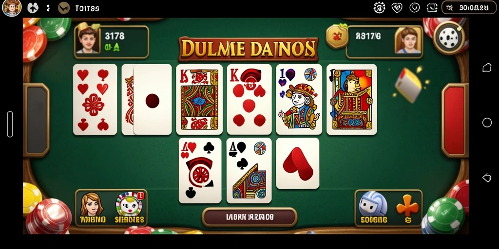 Screenshot menunjukkan gameplay Domino penuh aksi dan keseruan.