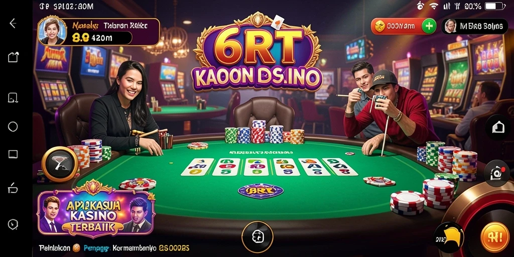 Gameplay menarik di aplikasi Kasino 6RT dengan grafis yang menawan.