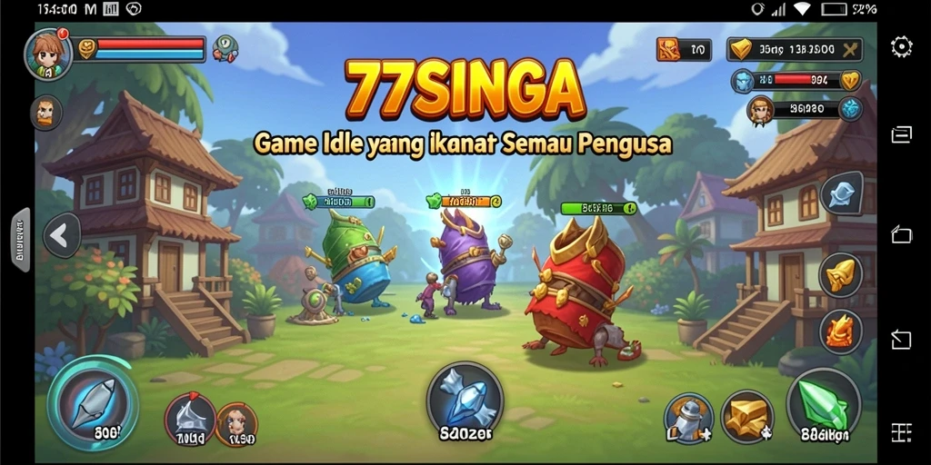 Tangkapan layar menampilkan gameplay seru dalam 77SINGA.