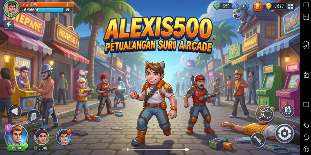 Tampilan gameplay seru dan penuh warna dari ALEXIS500.