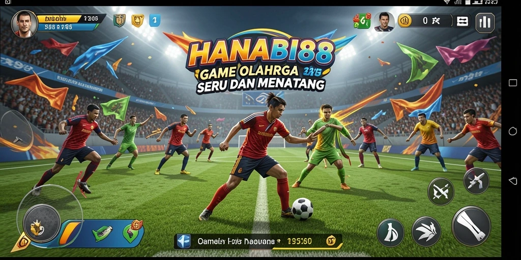 Tampilan gameplay seru dan kompetitif dalam HANABI88.