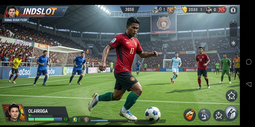 Tampilan gameplay INDSLOT yang mengasyikkan dan penuh aksi olahraga.