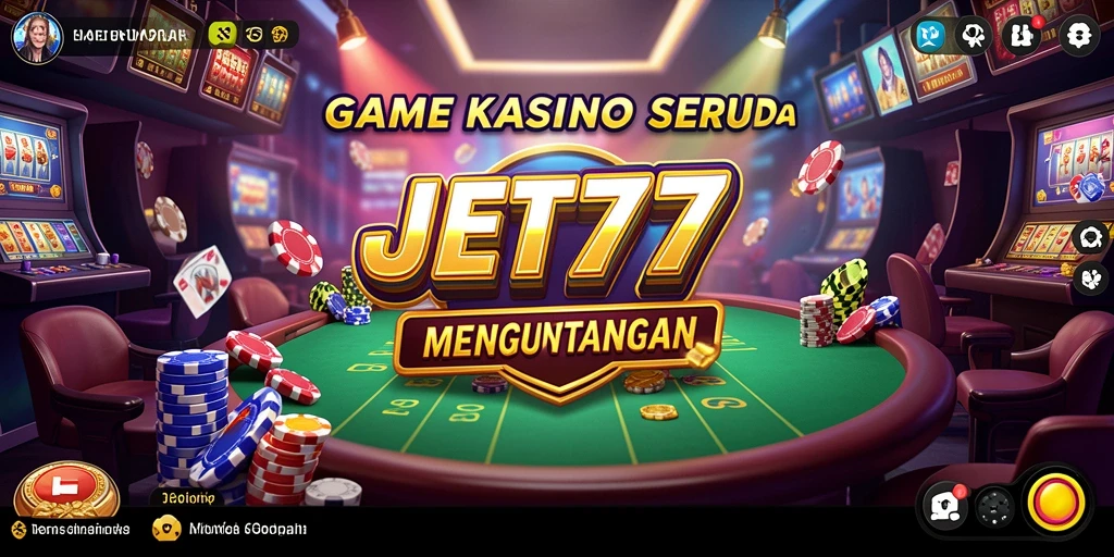 Screenshot JET77 menampilkan gameplay seru dari mesin slot Kasino.