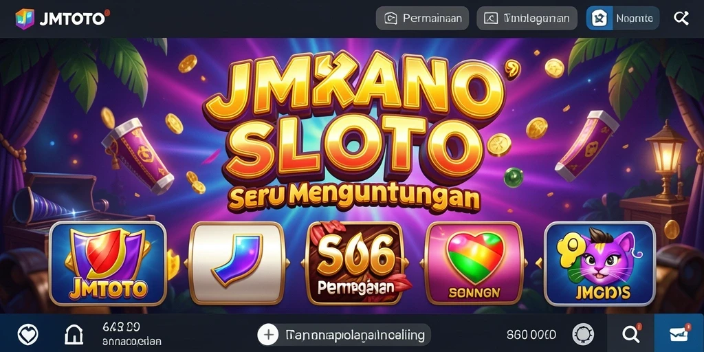 Screenshot gameplay JMTOTO menunjukkan keseruan slot yang menghibur.