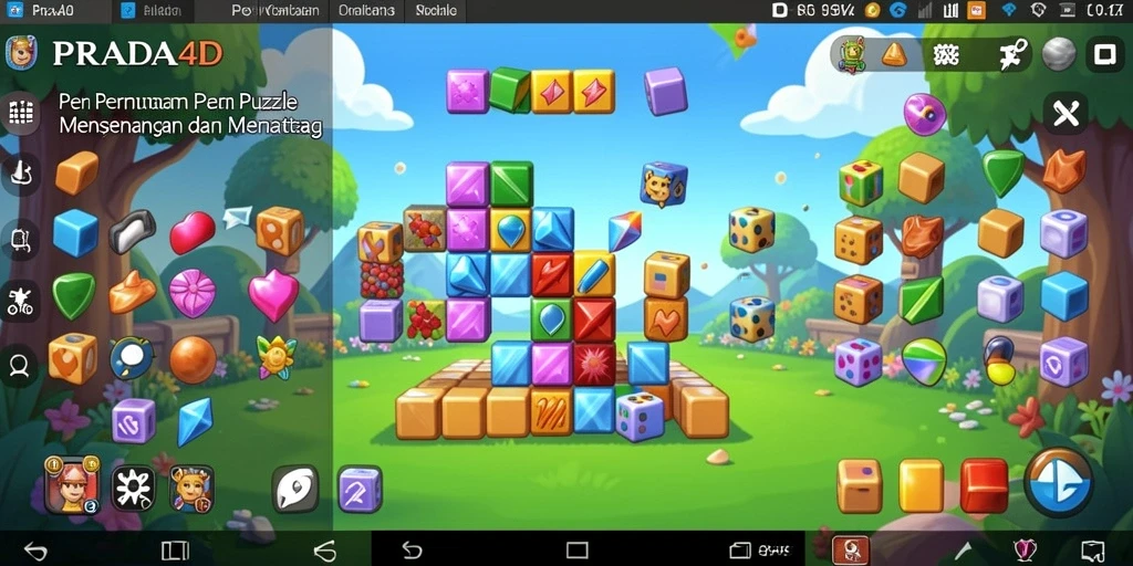 Screenshot gameplay PRADA4D menampilkan tantangan menarik dalam Puzzle.