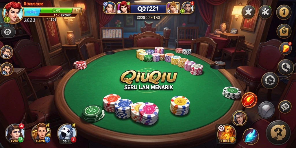 Tampilan gameplay QiuQiu yang menegangkan dan seru.