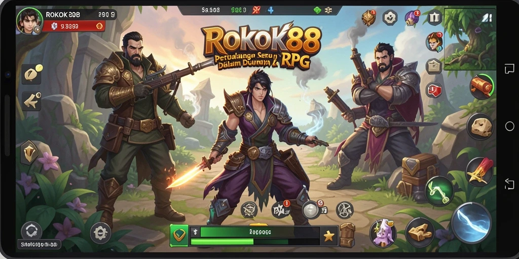 Tampilan gameplay ROKOK88 yang seru dan mendebarkan.
