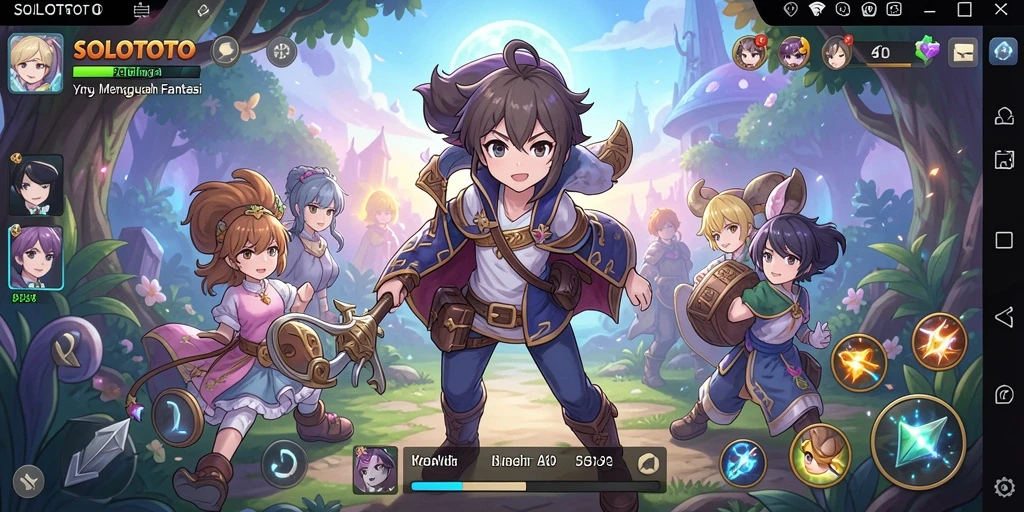 Screenshot gameplay yang menampilkan aksi seru dalam SOLOTOTO.