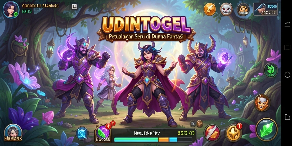 Gameplay <strong>UDINTOGEL</strong> yang menarik dan penuh tantangan di dunia fantasi.